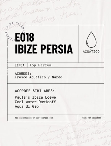 E018 / IBIZE PERSIA