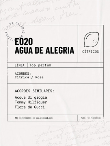 E020 / AGUA DE ALEGRÍA