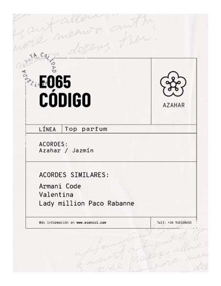 E065 / CÓDIGO