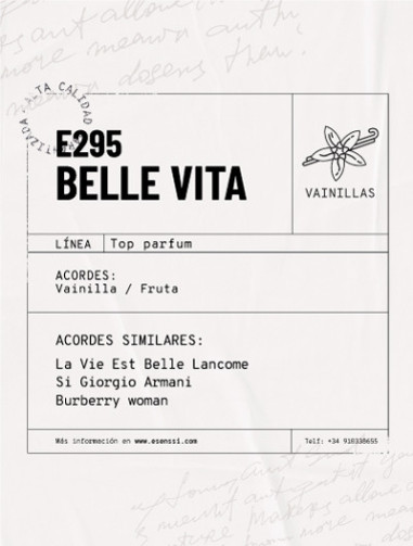 E295 / BELLE VITA