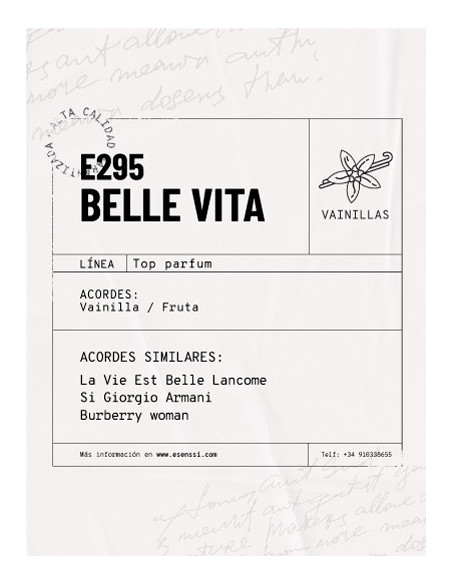 E295 / BELLE VITA