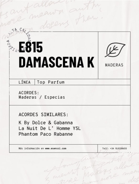 E815 / DAMASCENA K